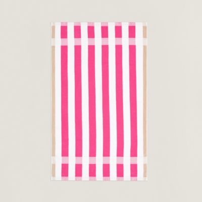 ビーチタオル 《マイヨン・マラン》 - ピンク | Hermès - エルメス